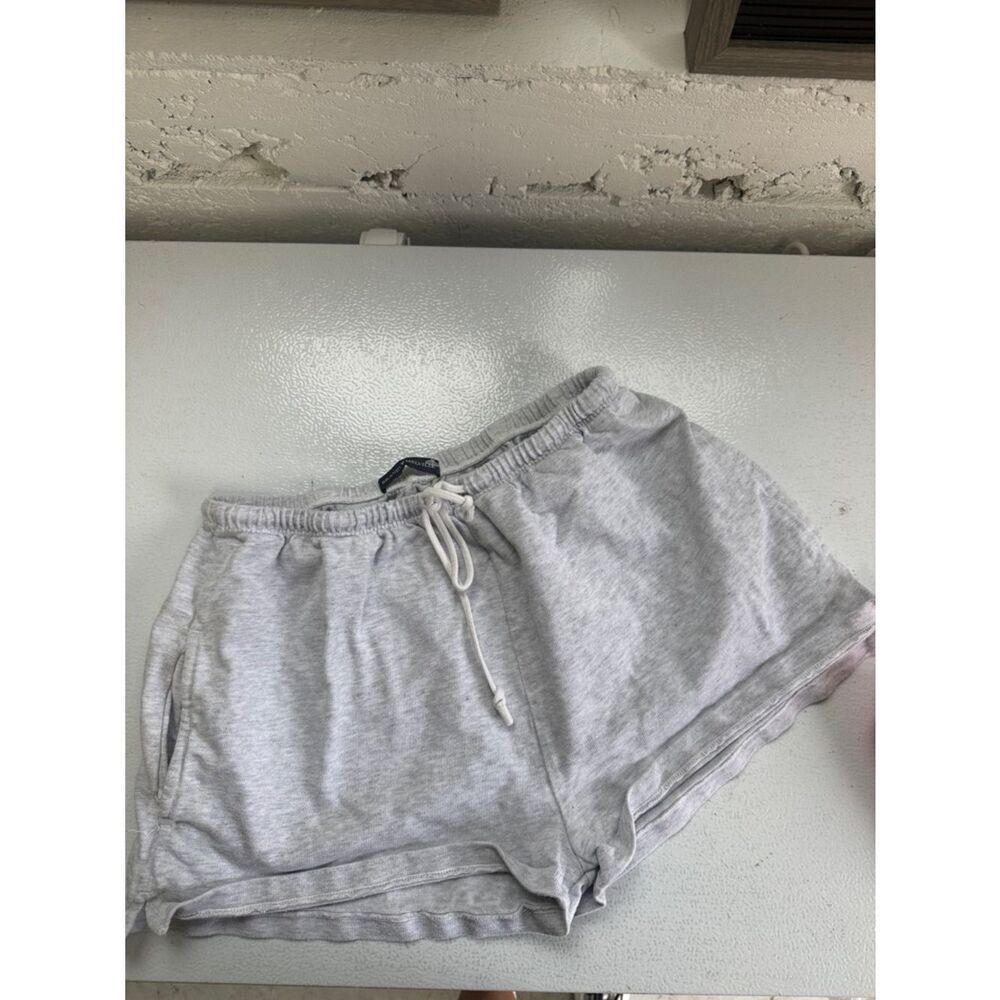 Light Gray Women's Drawstring Lounge Shorts BRAND MELVILLE Pockets